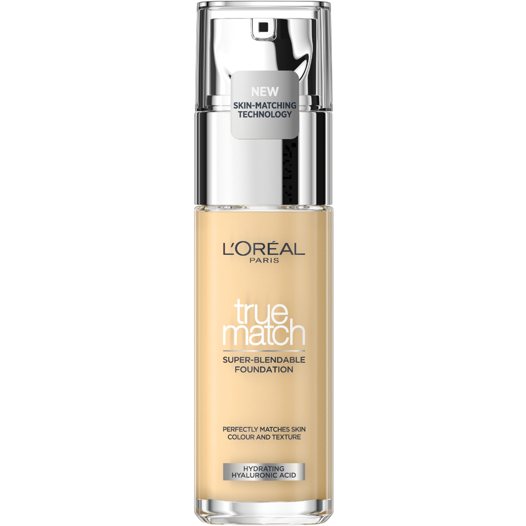 L'Oréal Paris True Match Foundation 30ml, 1.R Ivoire Rose/Rose Ivory, Meikkivoide
