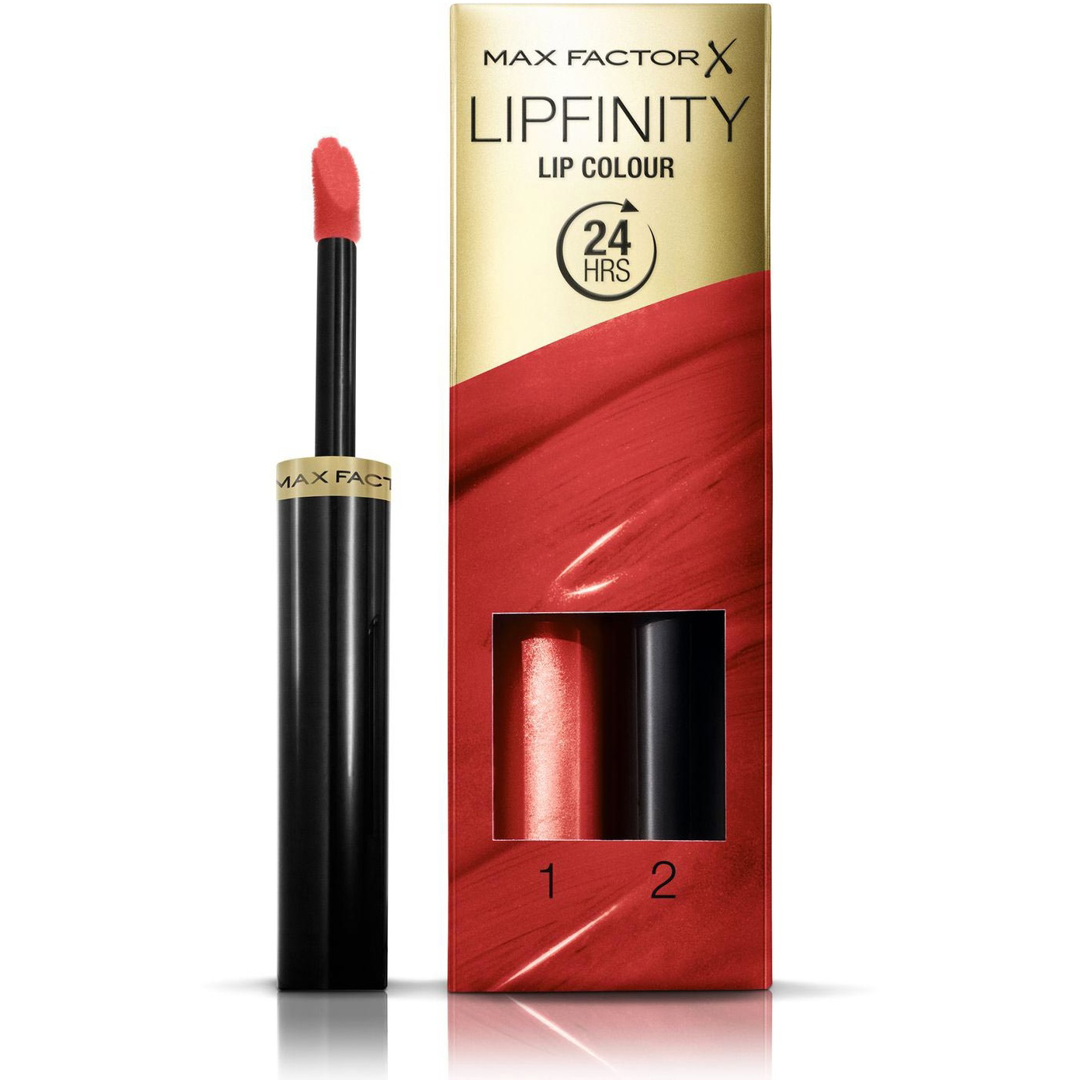 Max Factor Lipfinity 2-step Long Lasting Lipstick, 125 So Glamorous läppstift