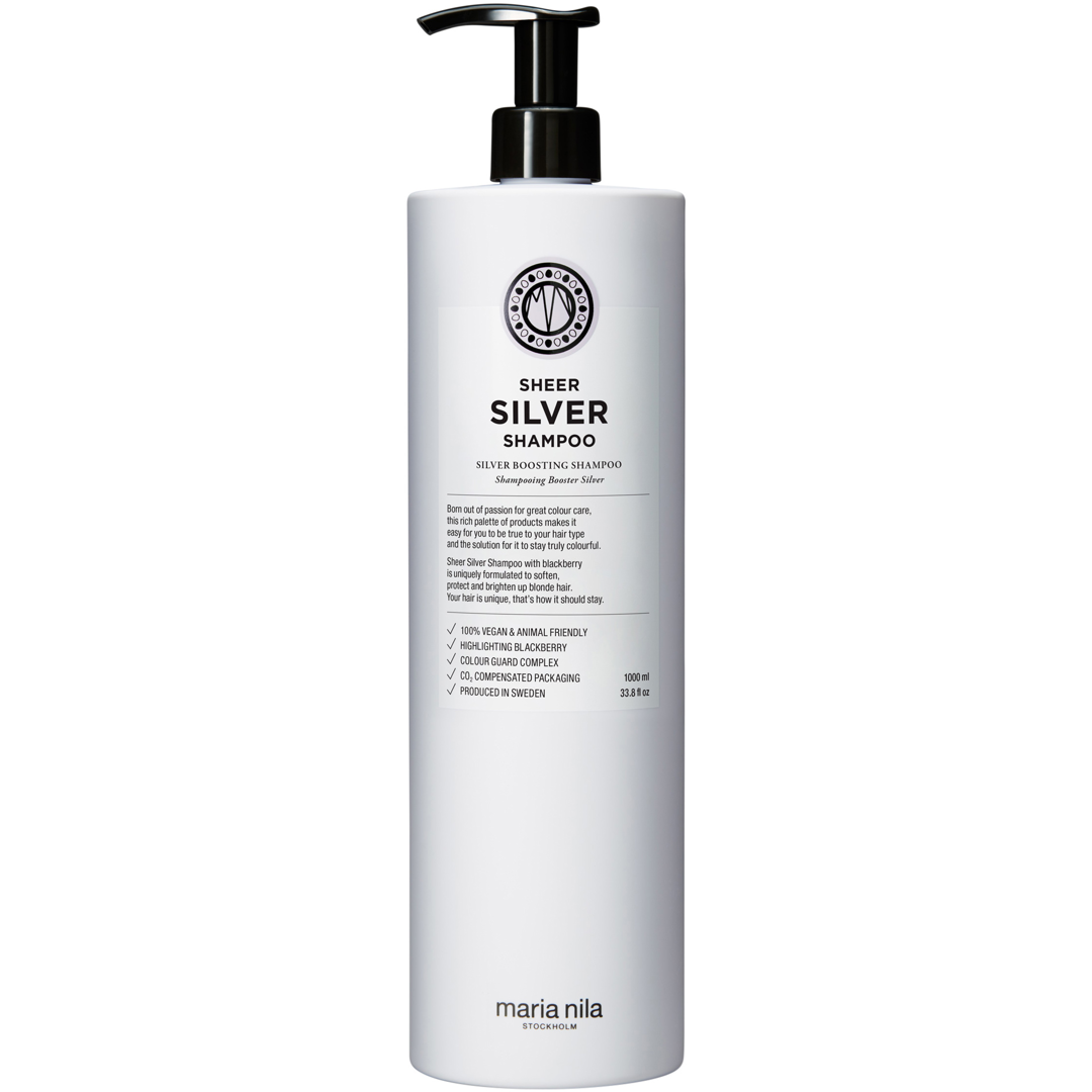 Maria Nila Sheer Silver Shampoo, 1000ml, Hopeashampoo