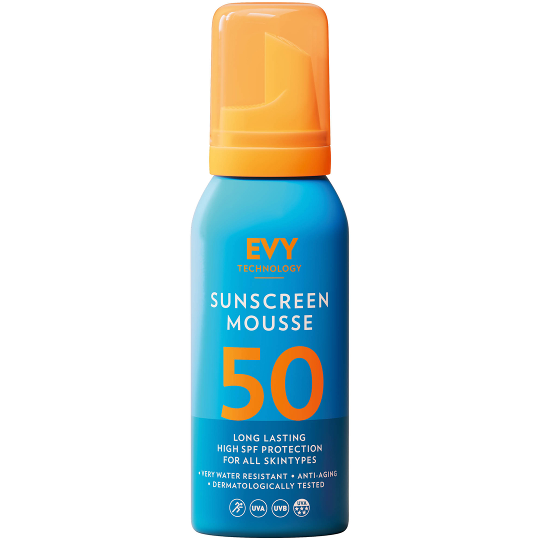 Evy Sunscreen Mousse SPF50 Face And Body, 100ml, Vitamin C solkräm