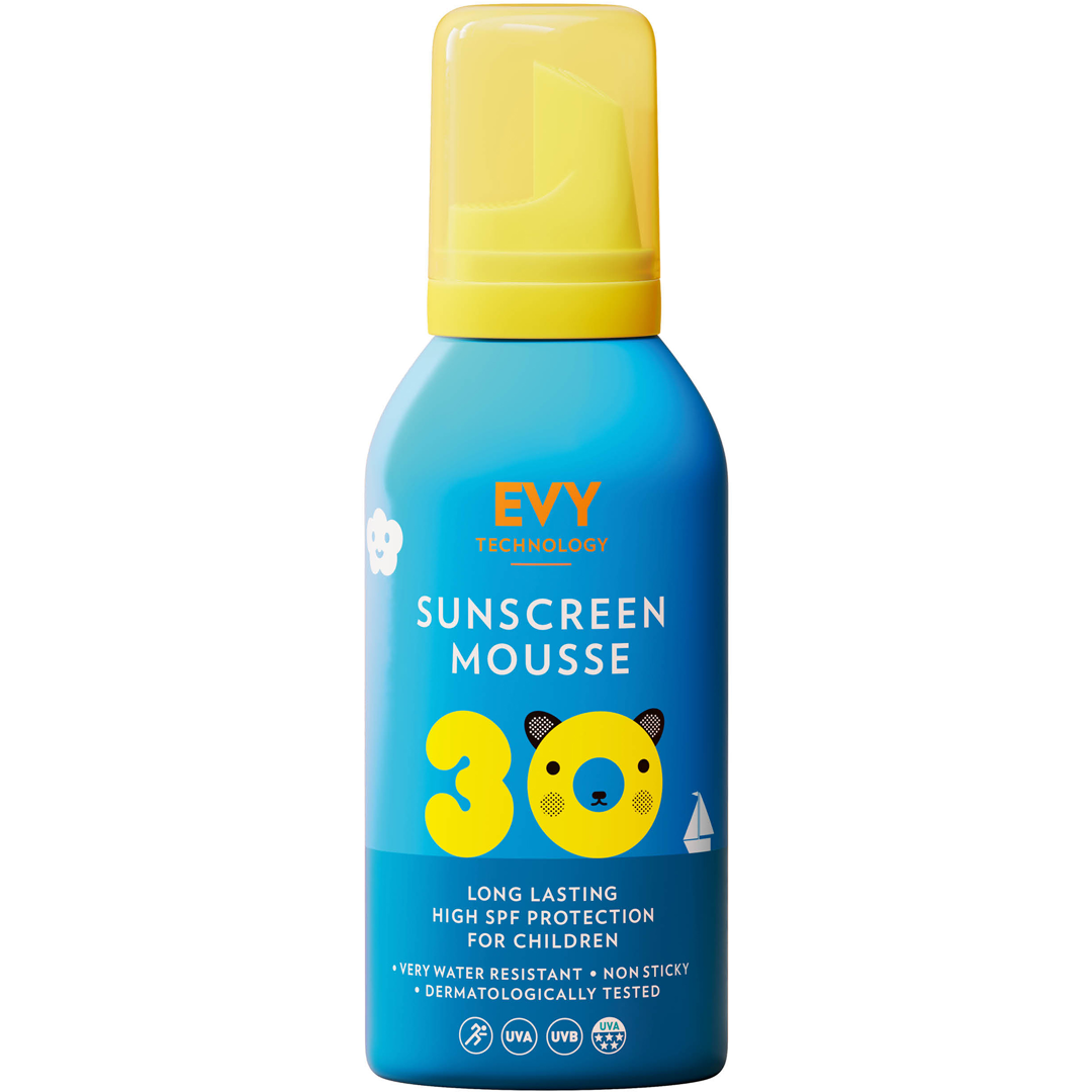 Evy Sunscreen Mousse SPF30, KIDS Face And Body, 150ml solkräm