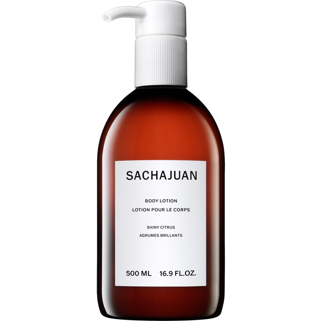 Sachajuan Body Lotion Shiny Citrus, 500ml, AHA Lactic Acid Kroppslotion, Hudlotion & Bodylotion