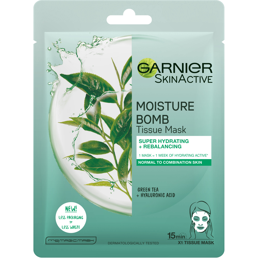 Garnier Moisture Bomb Tissue Mask (Green), 1-Pack ansiktsmask