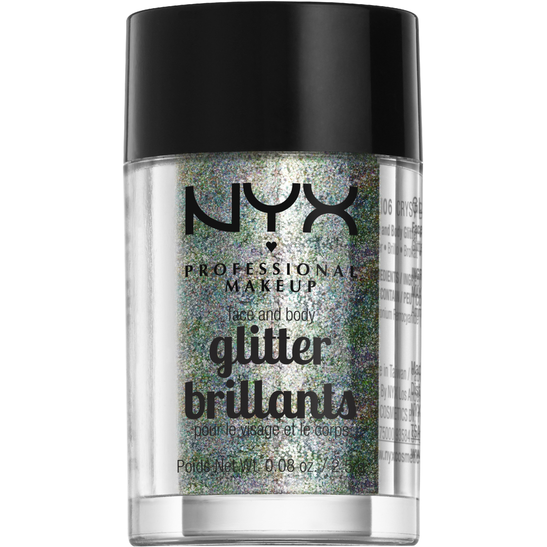 NYX Face & Body Glitter, Crystal