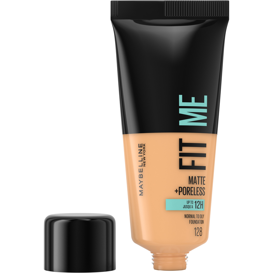 Maybelline Fit Me Matte + Poreless Foundation, 128 Warm Nude foundation