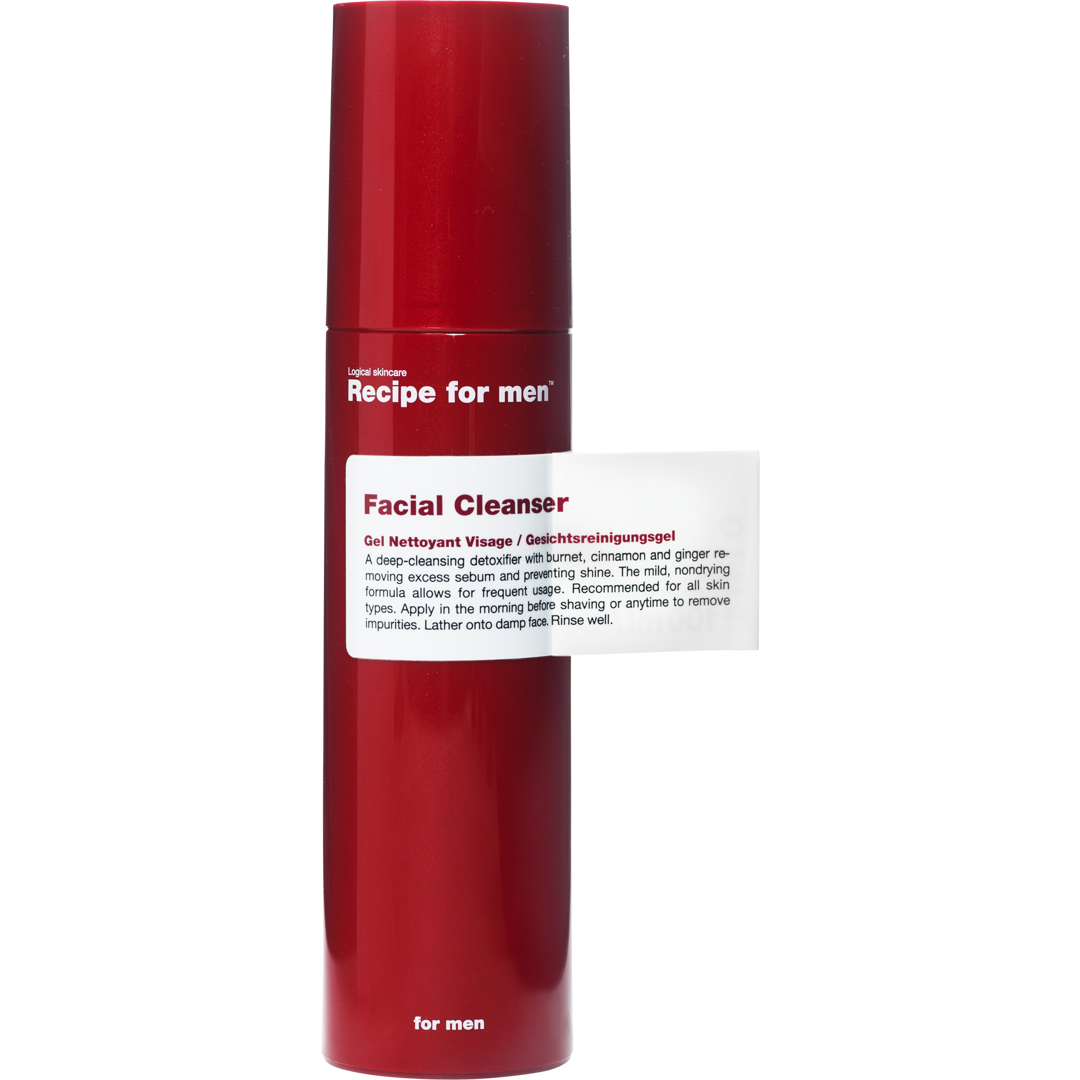 Recipe for Men Facial Cleanser, 100ml cleanser