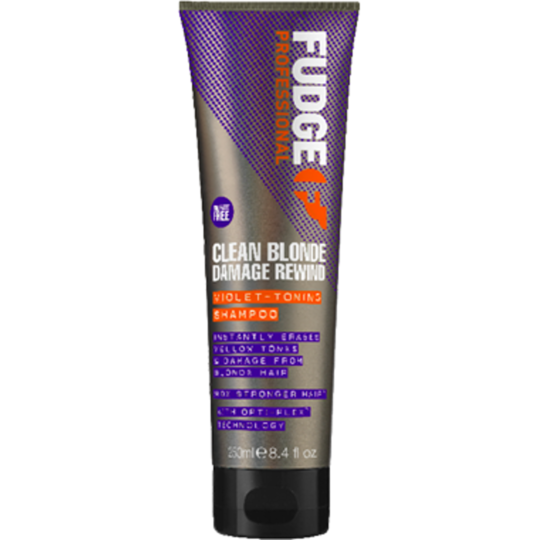 Fudge Clean Blonde Damage Rewind Violet Shampoo, 250ml