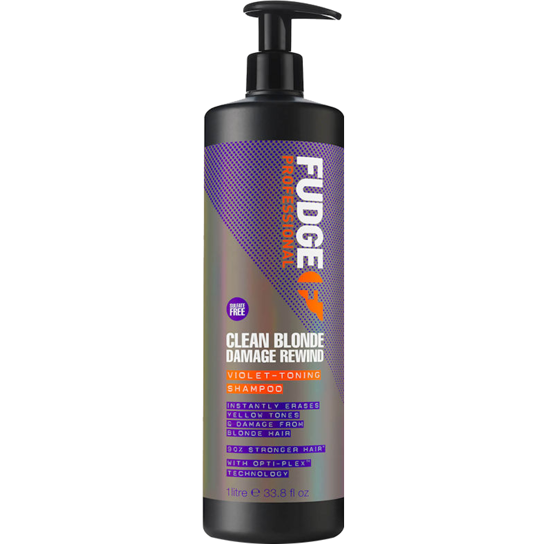 Fudge Clean Blonde Damage Rewind Violet Shampoo, 1000ml