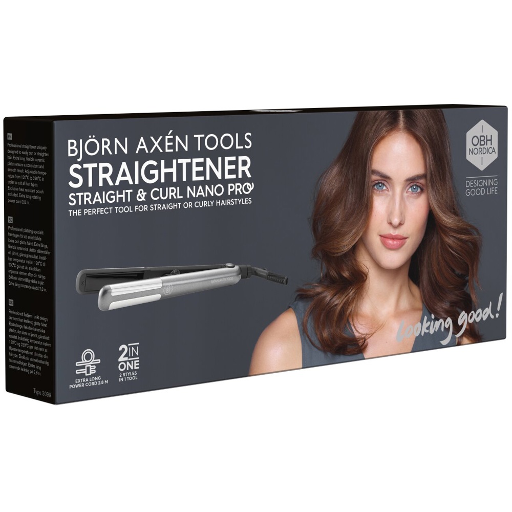 Björn Axén Tools Straight & Curl Nano Pro Straightener 35W