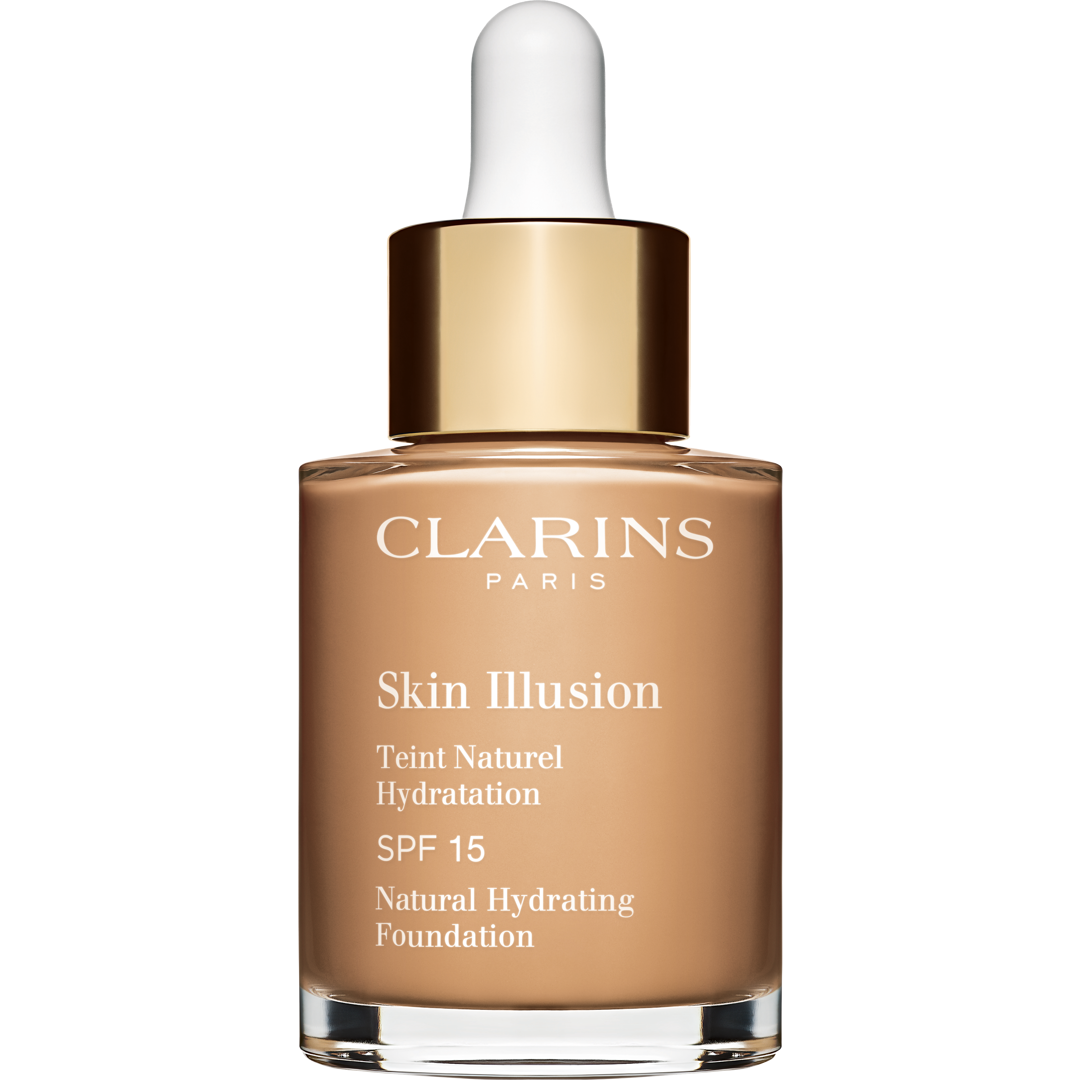 Clarins Skin Illusion Natural Hydrating Foundation SPF15 30ml, 110 Honey, Meikkivoide