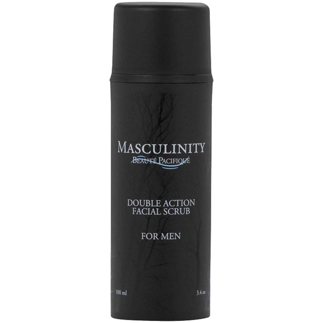 Beauté Pacifique Double Action Facial Scrub for Men, 100ml, AHA Glycolic Acid herr