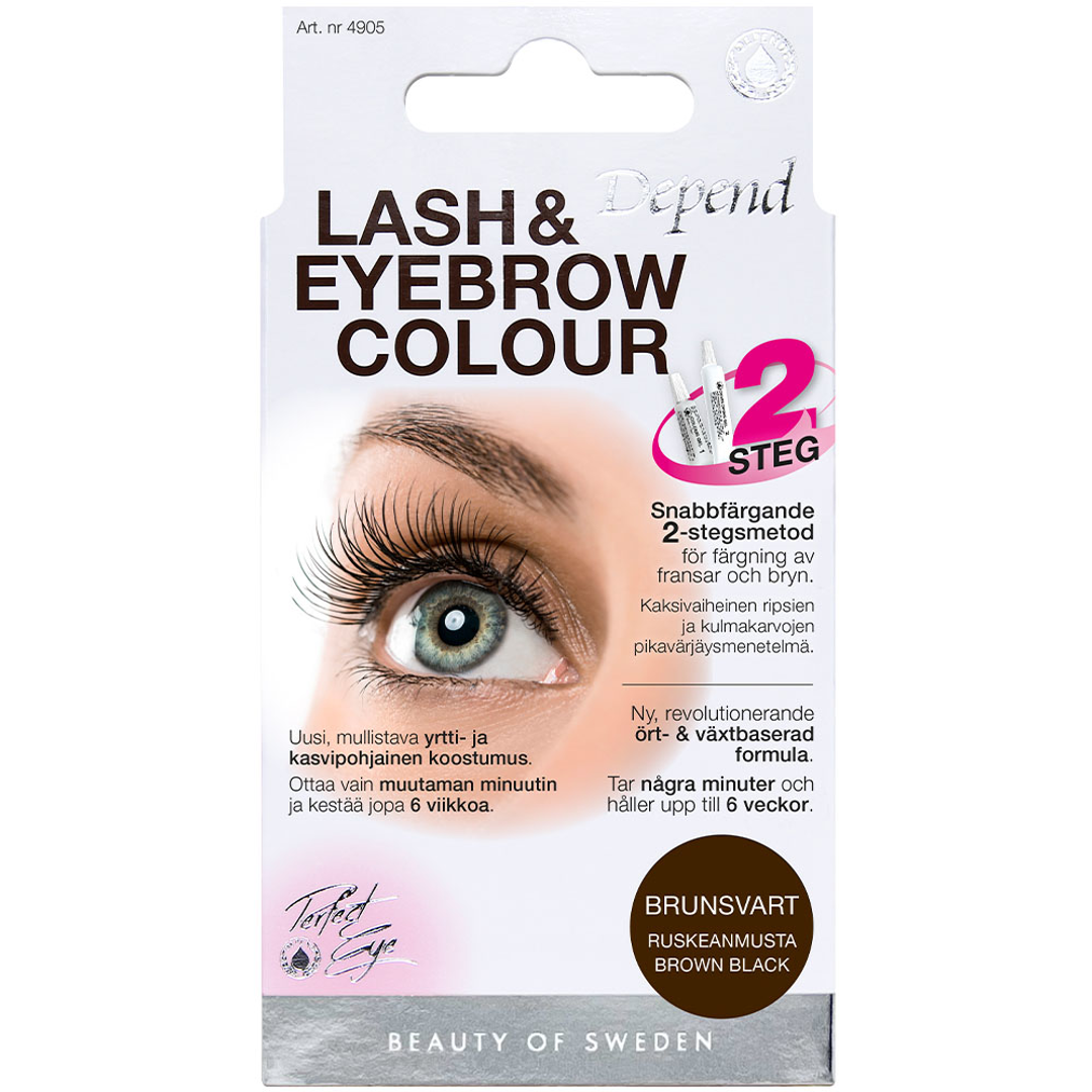 Depend Lash & Eyebrow Colour, Brown Black