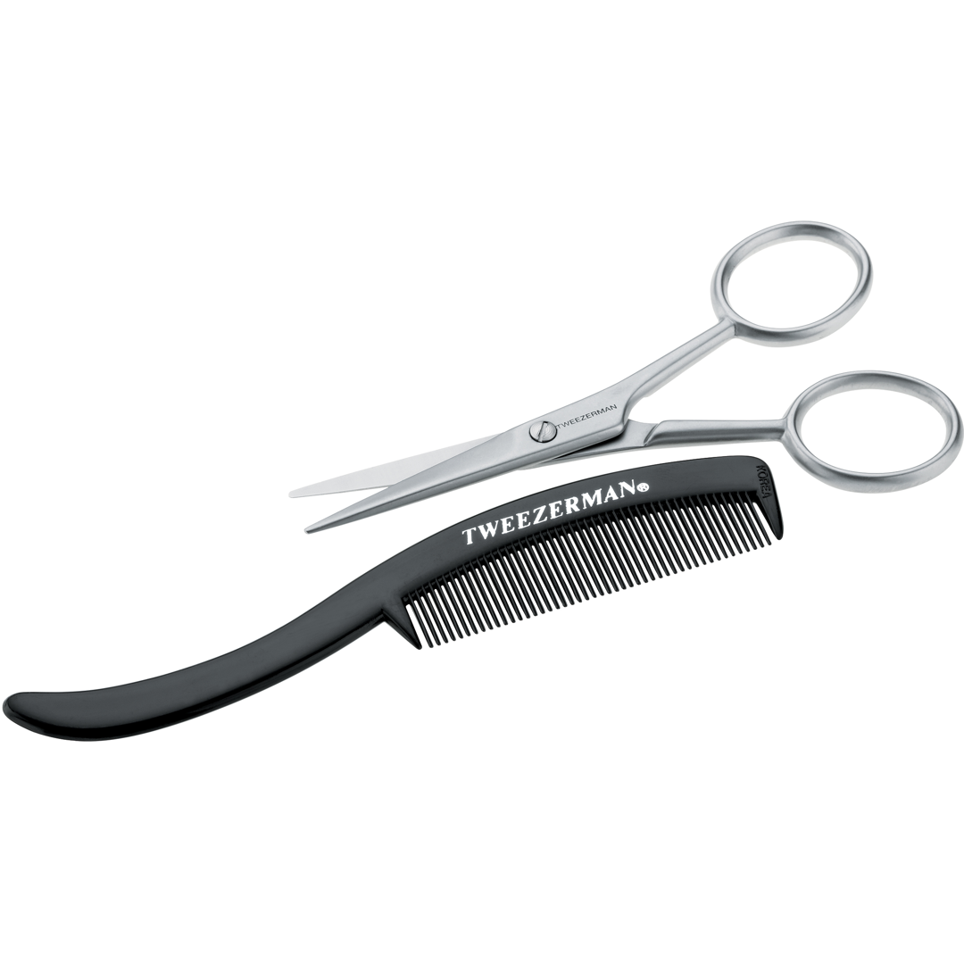 Tweezerman Moustache Scissors & Comb