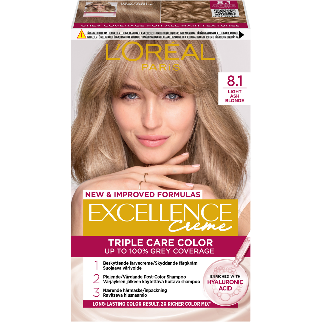 L'Oréal Paris Excellence, Light Ash Blonde