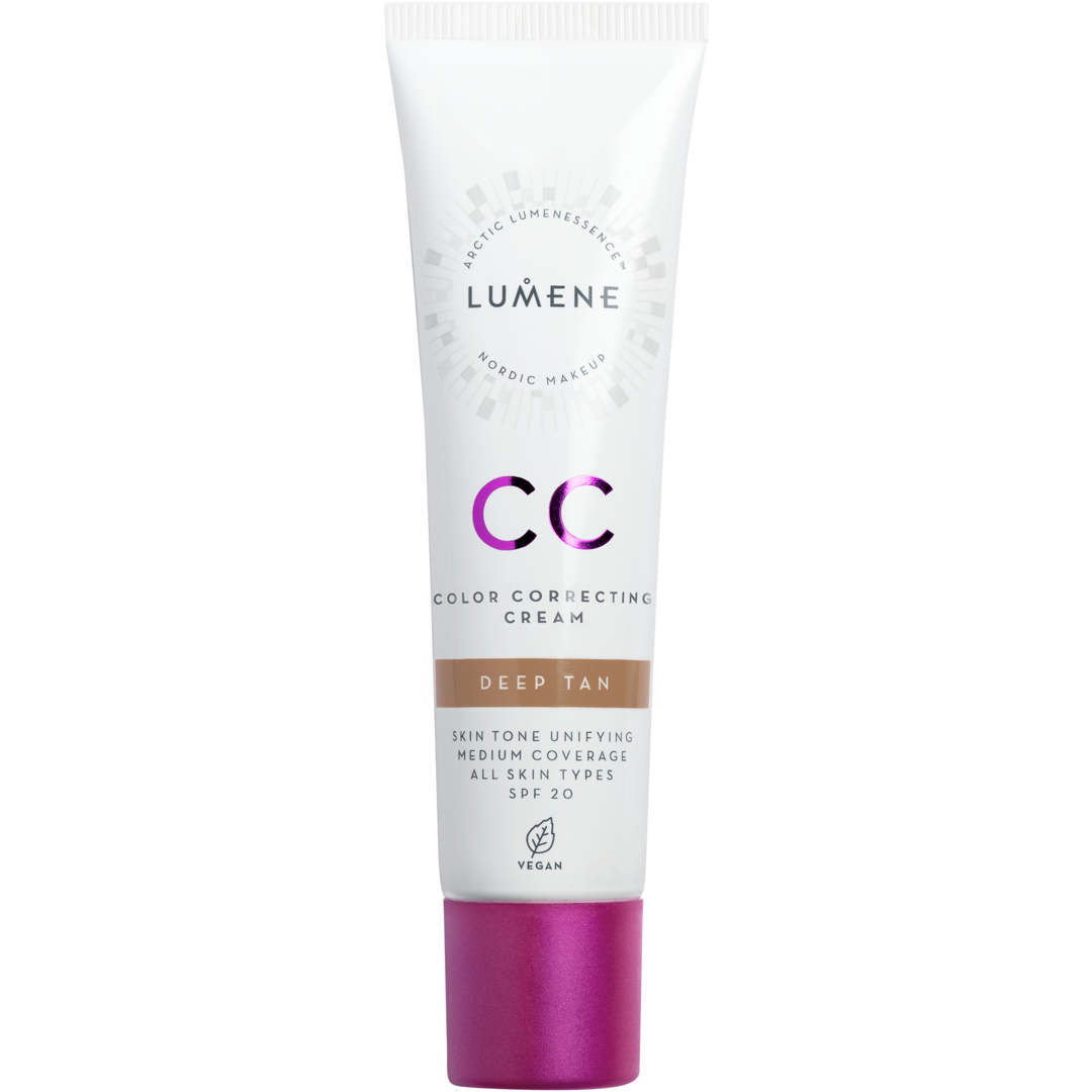 Lumene CC Color Correcting Cream, 30ml, Deep Tan
