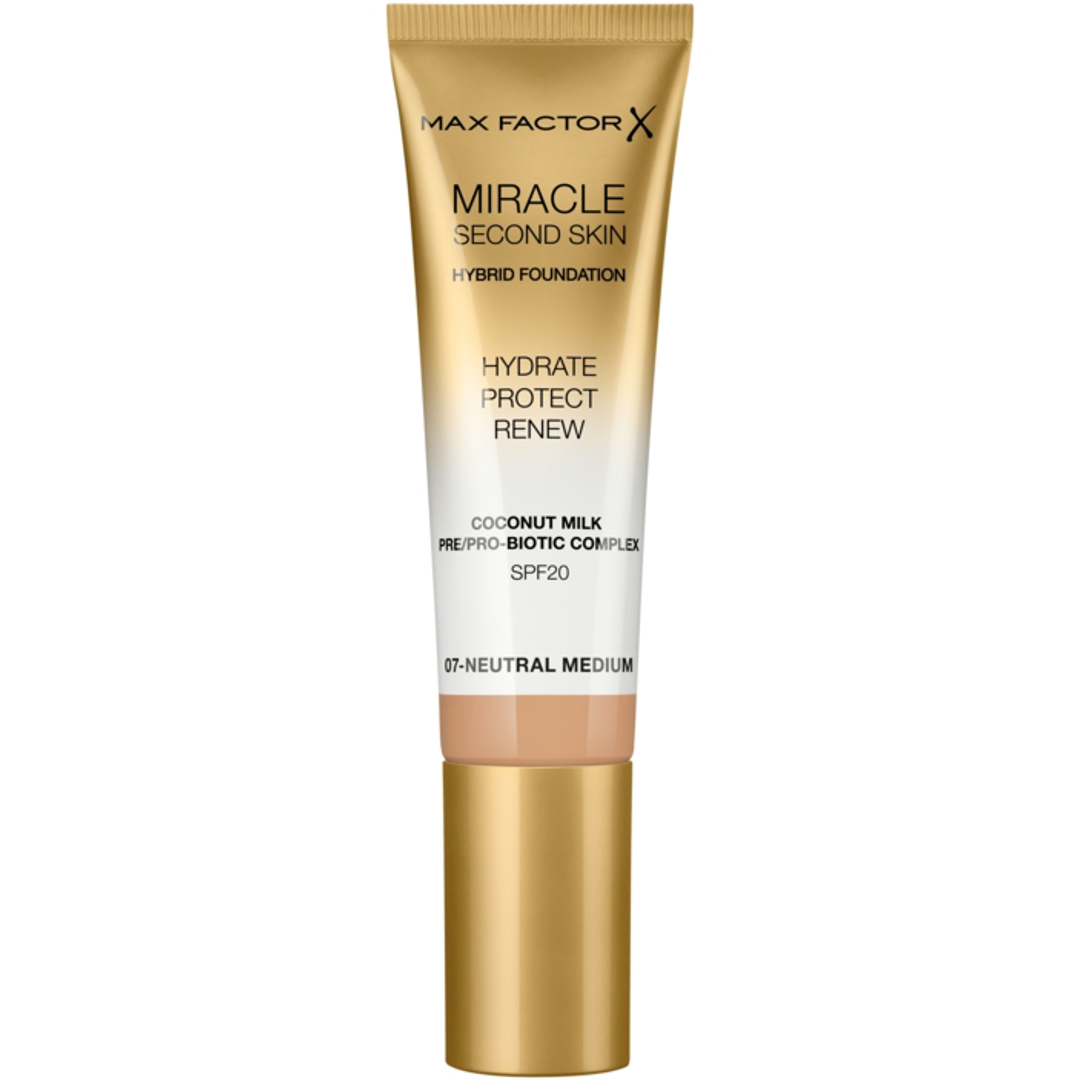 Max Factor Miracle Touch Second Skin, 30ml, 07 Neutral Medium