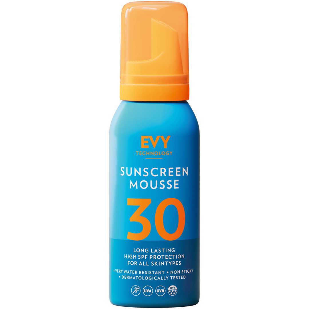 Evy Sunscreen Mousse SPF30, Face And Body, 100ml, Vitamin C solkräm