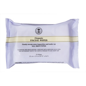 Organic Facial Wipes, 25-Pack