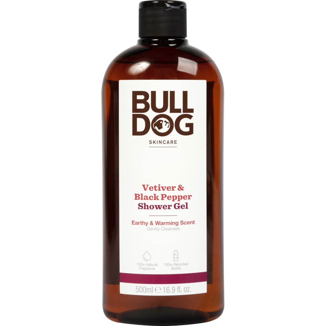 Bulldog Vetiver & Black Pepper Shower Gel, 500ml Shower gel - duschgel - duschcreme