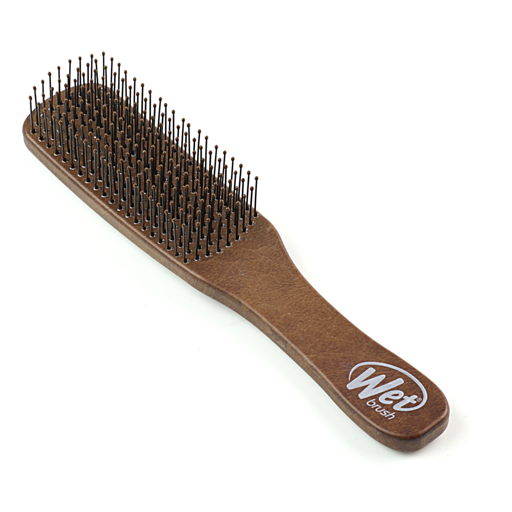 Mens Detangler Brown Leather Brush