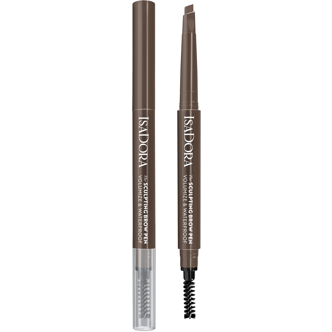 IsaDora The Sculpting Brow Pen, Volumize & Waterproof, 03 Medium Brown