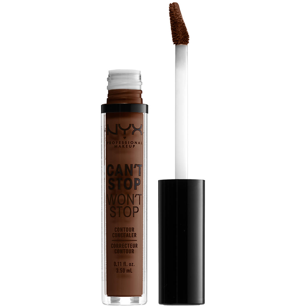 NYX Professional Makeup Can't Stop Won't Stop Concealer, Deep Walnut, Peitevoide