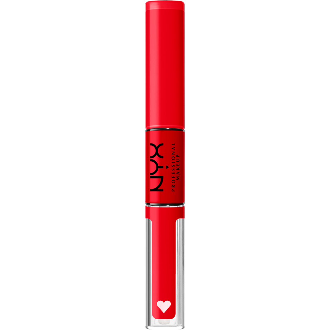 NYX Shine Loud High Pigment Lip Shine, 17 Rebel In Red