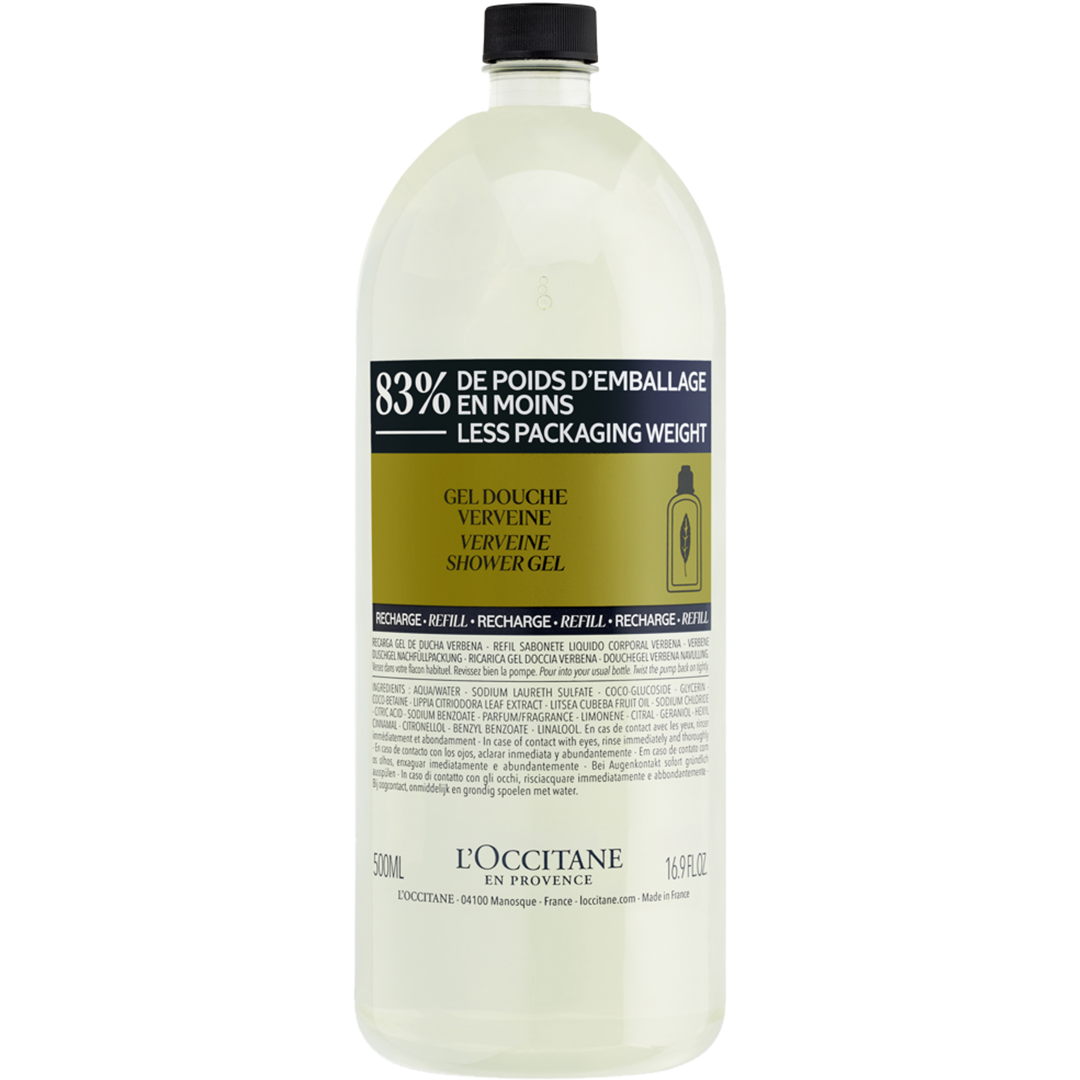 L'Occitane Verbena Shower Gel, 500ml Refill Shower gel - duschgel - duschcreme