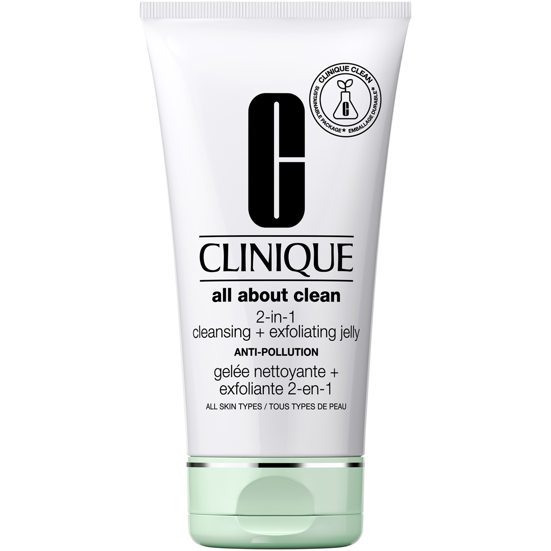 Clinique All About Clean 2-in-1 Cleansing+Exfoliating Jelly, 150ml, BHA Salicylic Acid cleanser