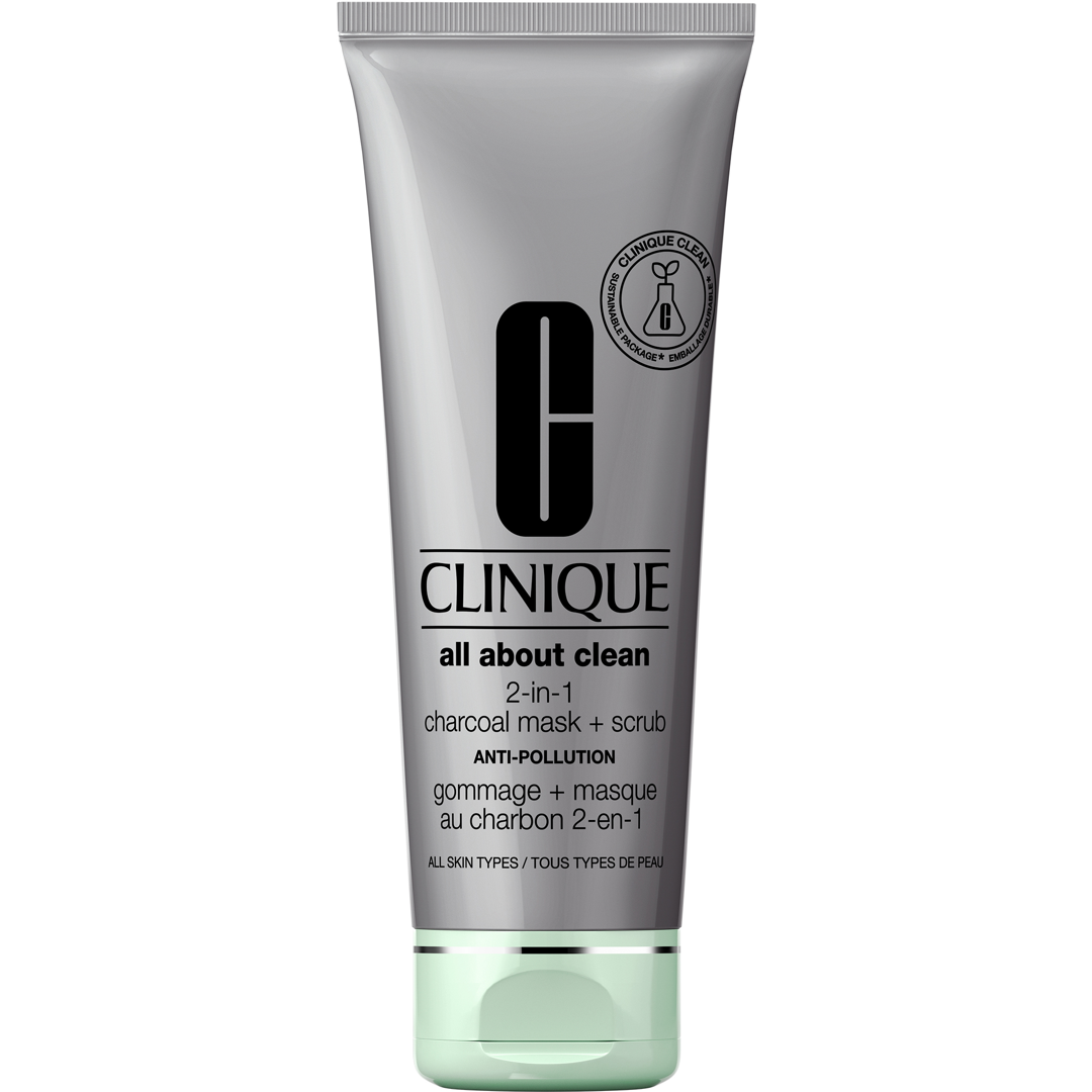 Clinique All About Clean Charcoal Mask + Scrub, 100ml ansiktsmask