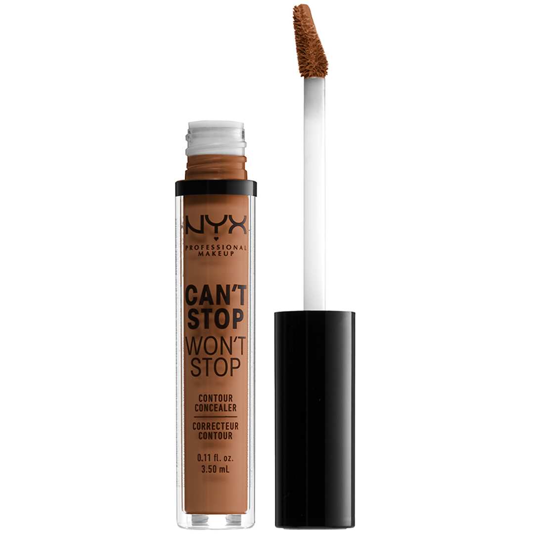 NYX Professional Makeup Can't Stop Won't Stop Concealer, Warm Caramel, Peitevoide