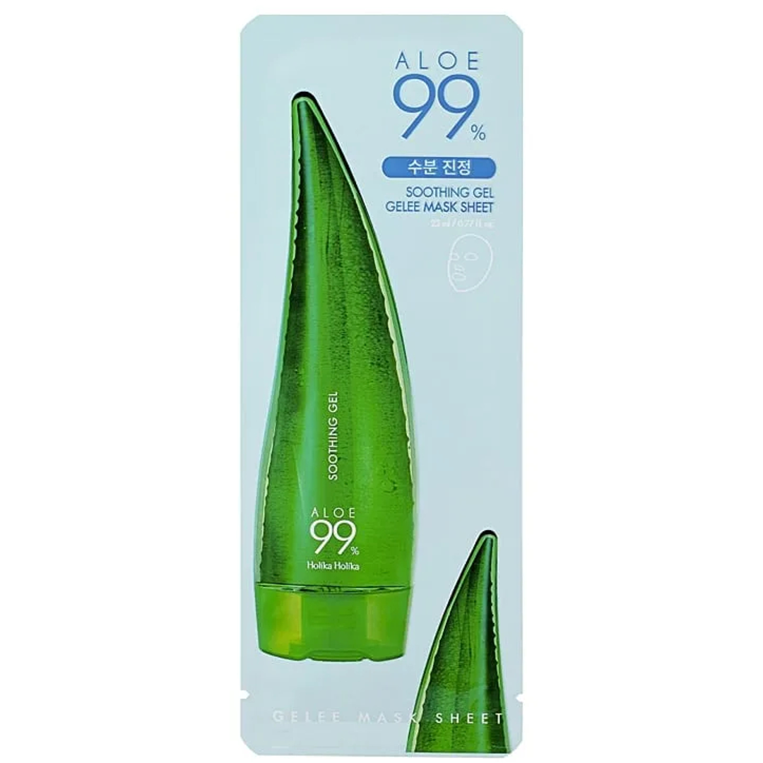 Holika Holika Aloe 99 % Soothing Gel Jelly Mask Sheet, 23ml ansiktsmask