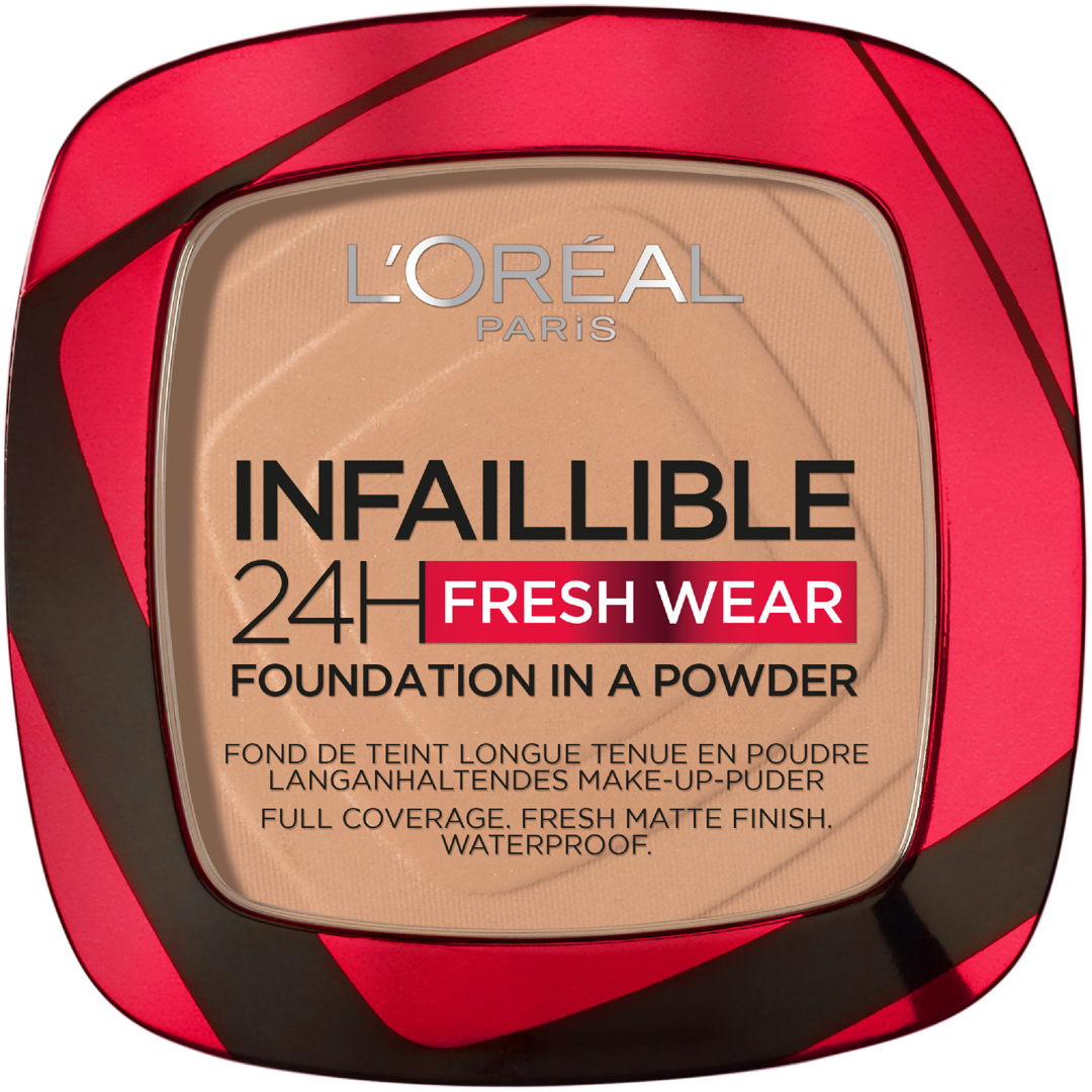 L'Oréal Paris Infaillible 24H Fresh Wear Powder Foundation, 220 Sand, Puuteri