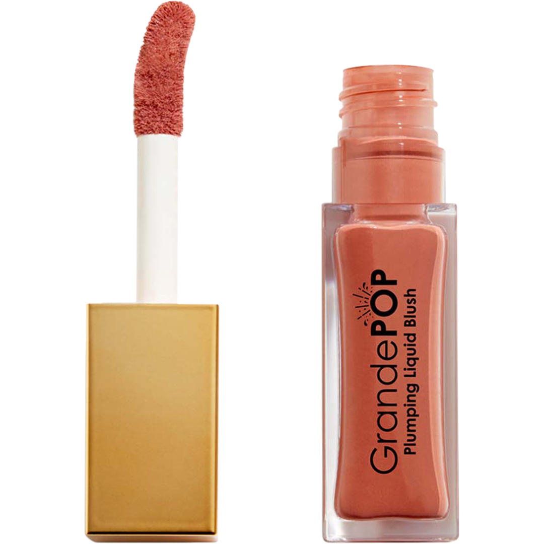Grande Cosmetics GrandePOP Plumping Liquid Blush, Tiramisu, Poskipuna