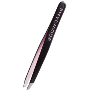 Signature Tweezer Slanted, Black & Pink