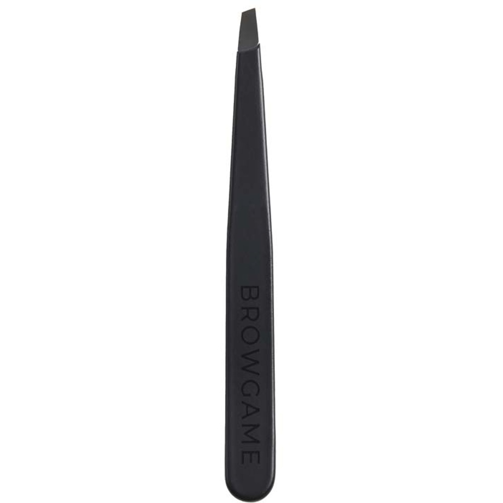 Signature Tweezer Slanted - Soft Touch, Blackout