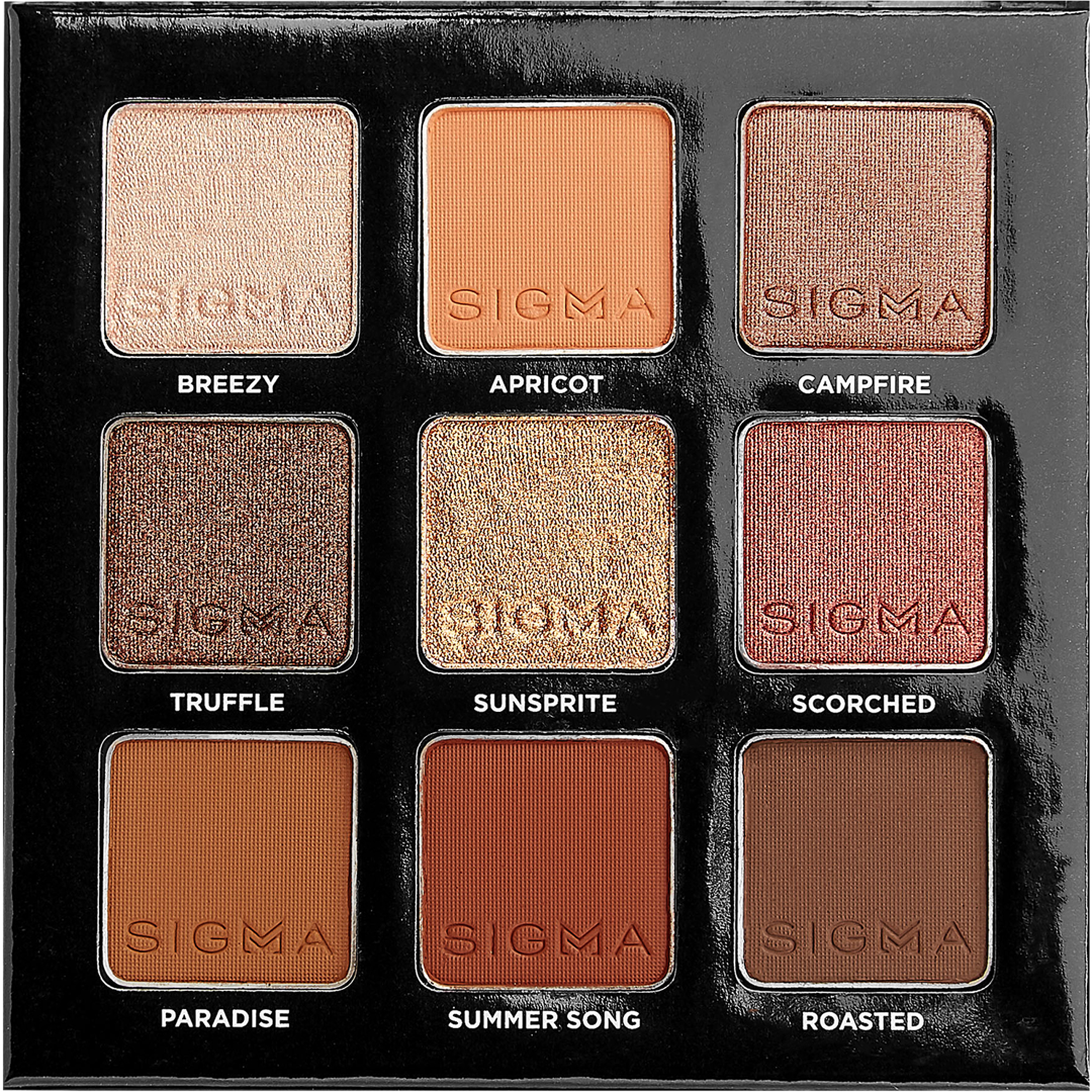 Sigma Beauty Eyeshadow Palette, Fiery ögonskugga