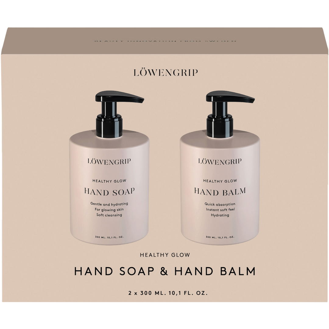 Löwengrip Healthy Glow Hand Soap & Hand Balm Kit, 2x300ml, Käsisaippua
