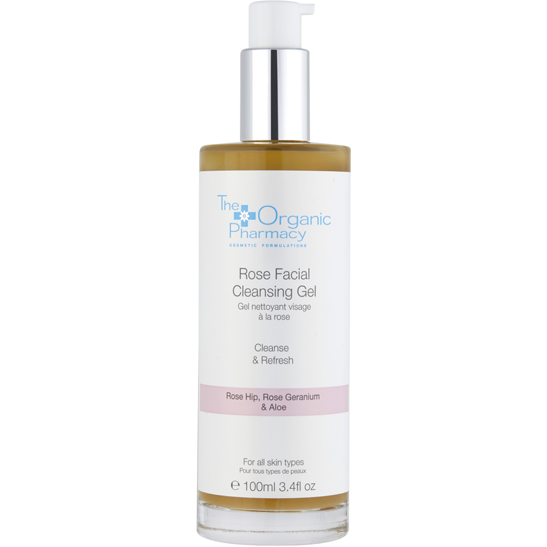 The Organic Pharmacy Rose Facial Cleansing Gel, 100ml cleanser