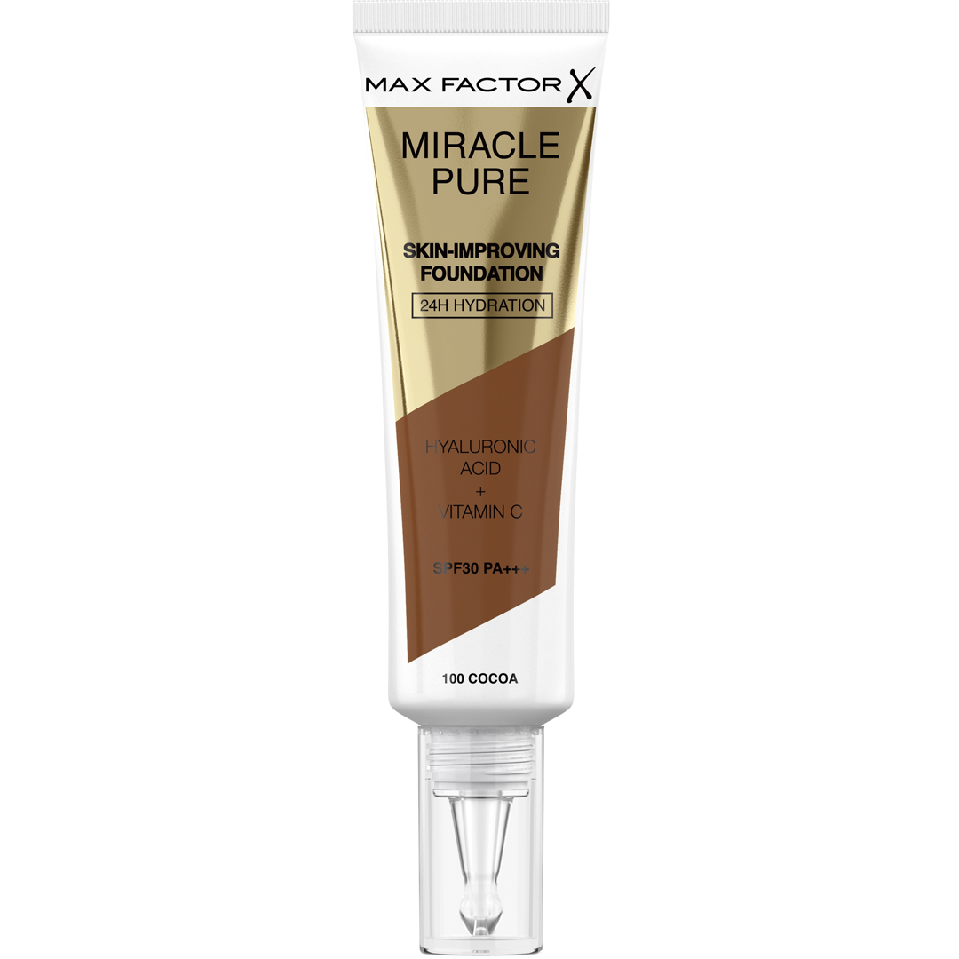 Max Factor Miracle Pure Skin Improving Foundation, 100 Cocoa foundation