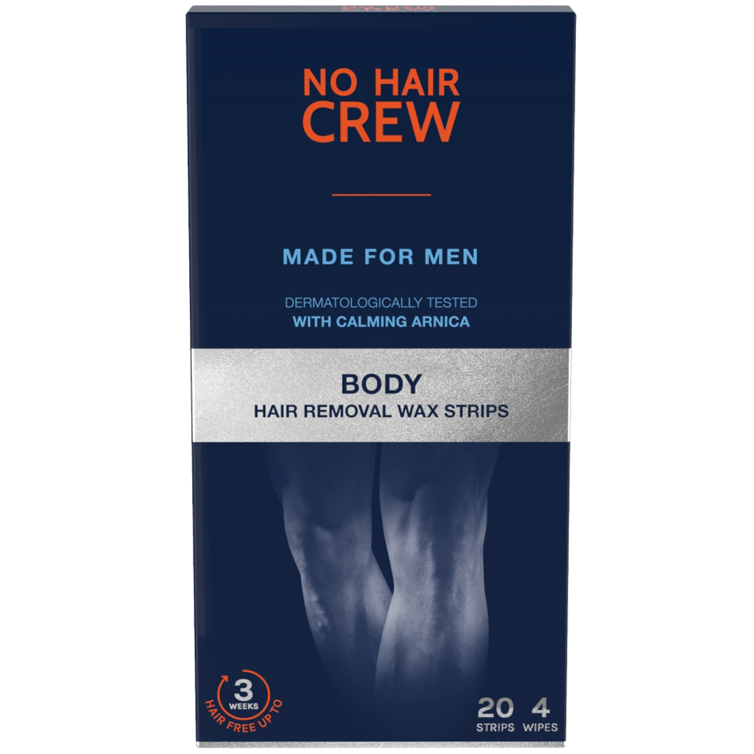 No Hair Crew Hair Removal Wax Strips, 20 Strips hårvax
