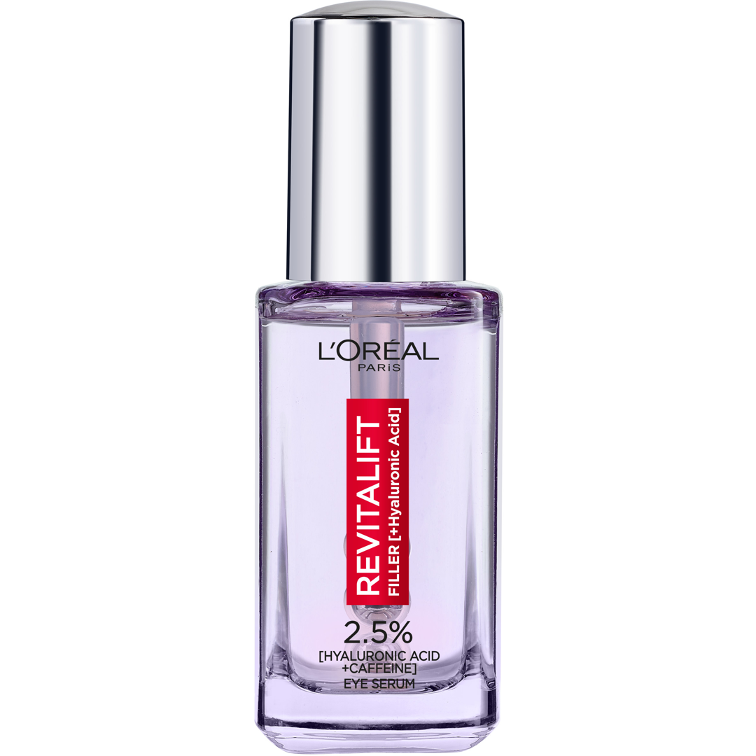 L'Oréal Paris Revitalift Filler Eye Serum 2.5% Hyaluronic Acid + Caffeine, Hyaluronic Acid ögonkräm