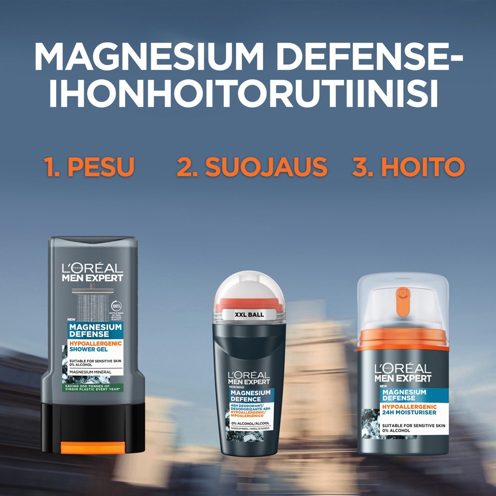 Men Expert Deo Magnesium Defence Hypoallergenic 48H Deodorant, 50ml