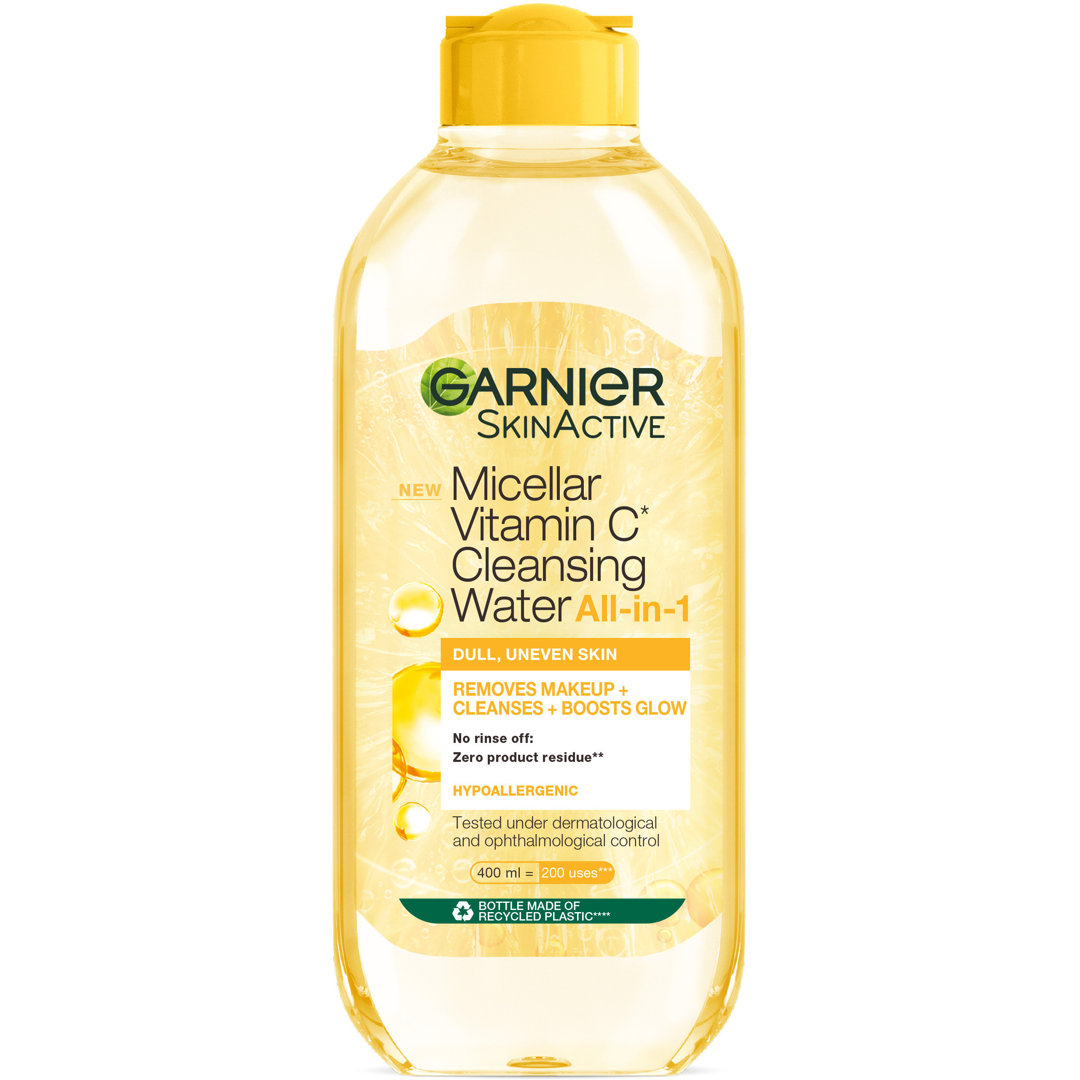 Garnier SkinActive Micellar Vitamin C Cleansing Water, 400ml, Vitamin C