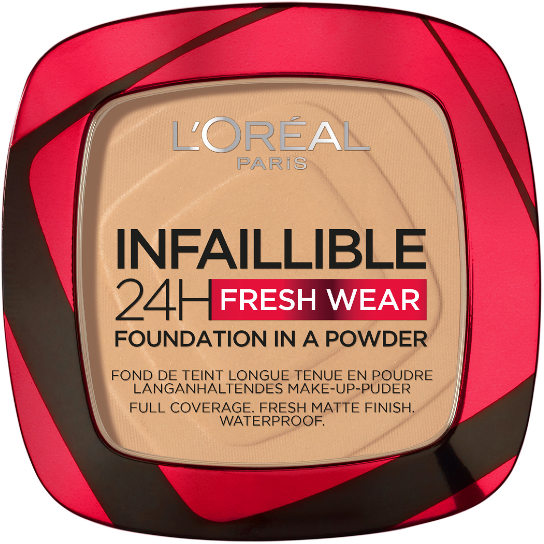 L'Oréal Paris Infaillible 24H Fresh Wear Powder Foundation, 200 Golden foundation