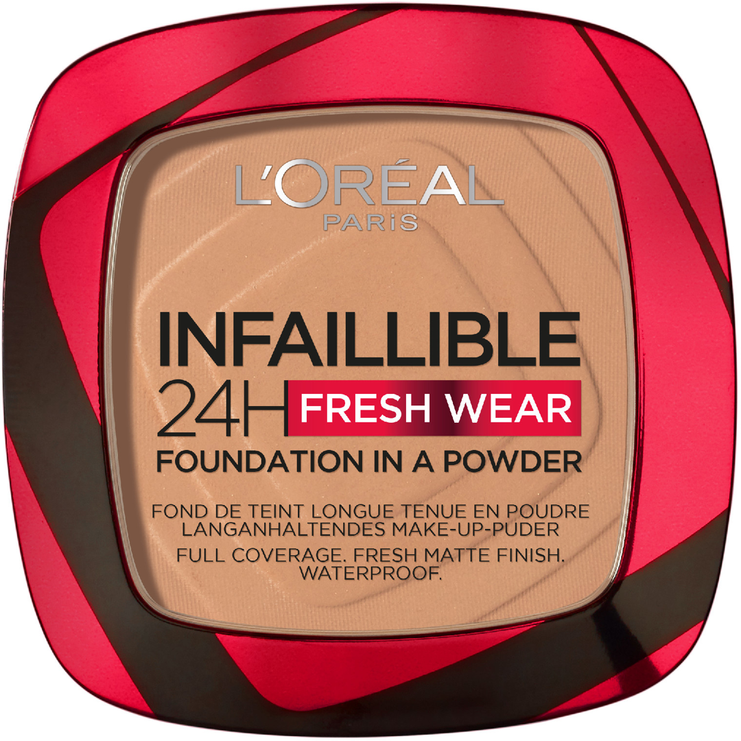L'Oréal Paris Infaillible 24H Fresh Wear Powder Foundation, 260 Golden, Puuteri