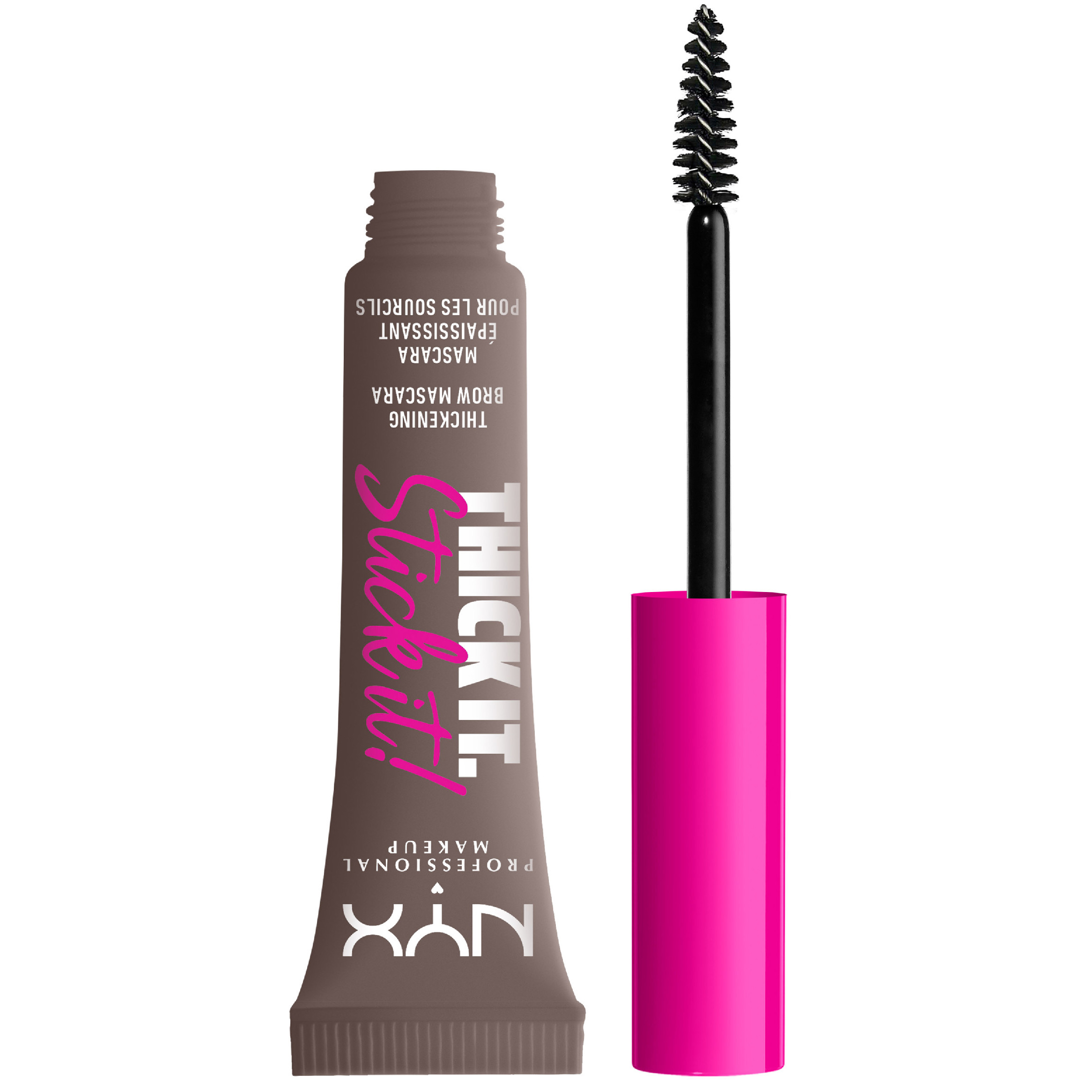 NYX Professional Makeup Thick it. Stick it! Brow Mascara, 19.1g, 5 Cool Ash Brown, Ripsiväri