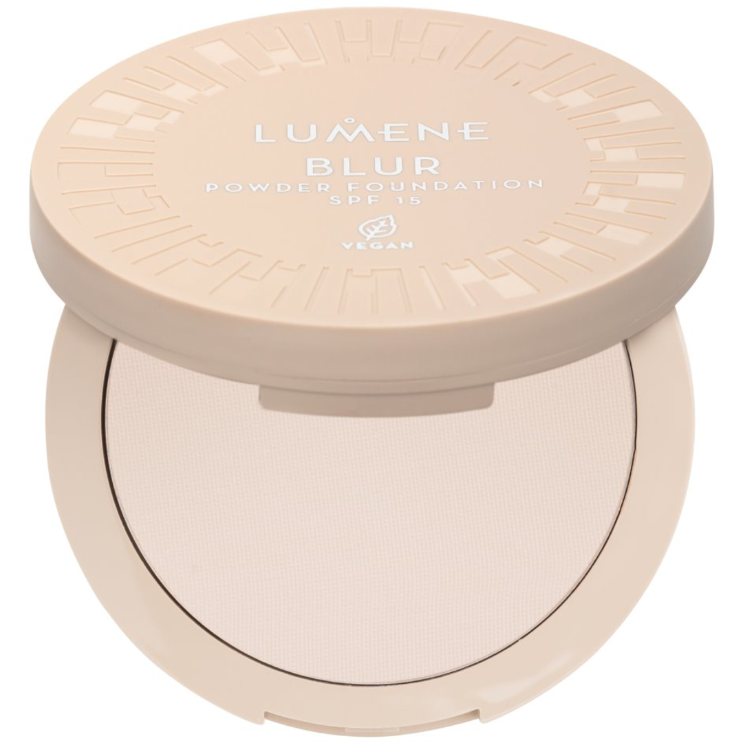 Lumene Longwear Blur Powder Foundation SPF15, 10g, Shade 0 foundation