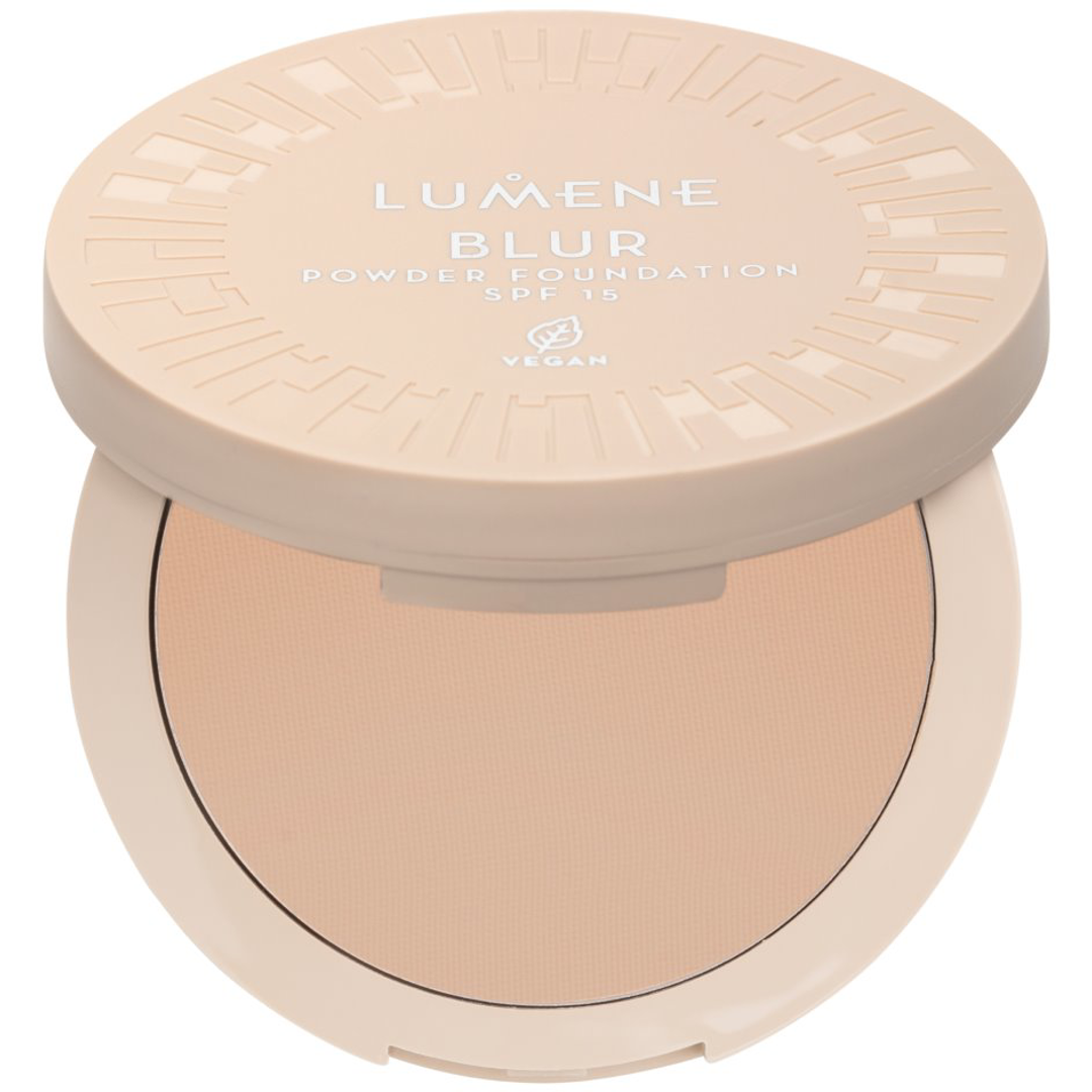 Lumene Longwear Blur Powder Foundation SPF15, 10g, Shade 4 foundation