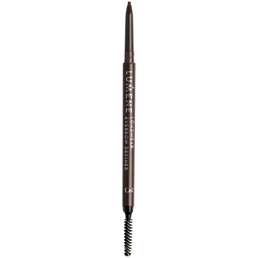 Lumene Longwear Eyebrow Definer, 0,09g, 3 Ash Brown, Kulmakynä